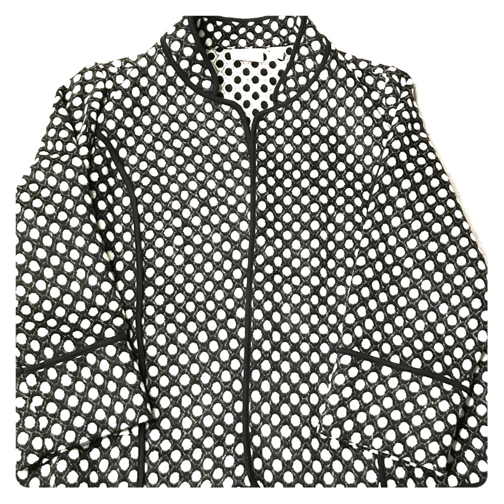 Chicos 2 Geometric Caridgan Blazer Black & White